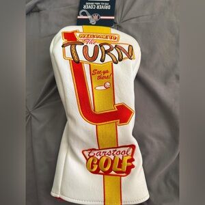 Barstool Golf Driver Headcover - White and Red